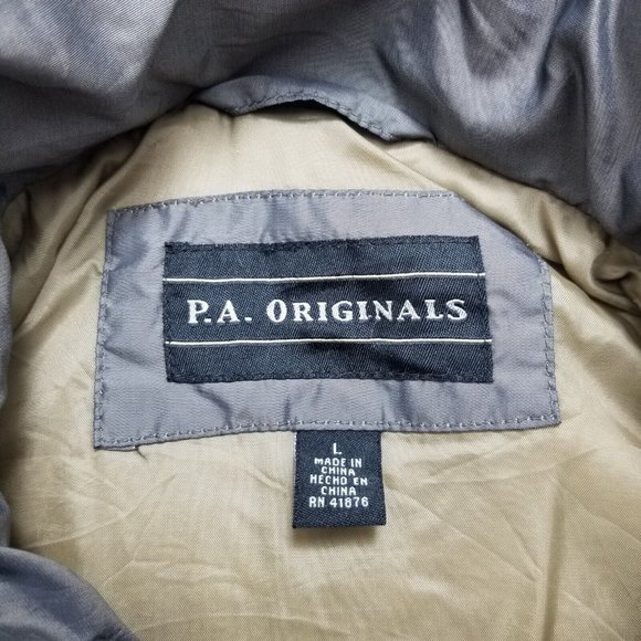 PA Originals Jacket Womens Large Beige Pockets Zip‎ - Picture 6 of 11